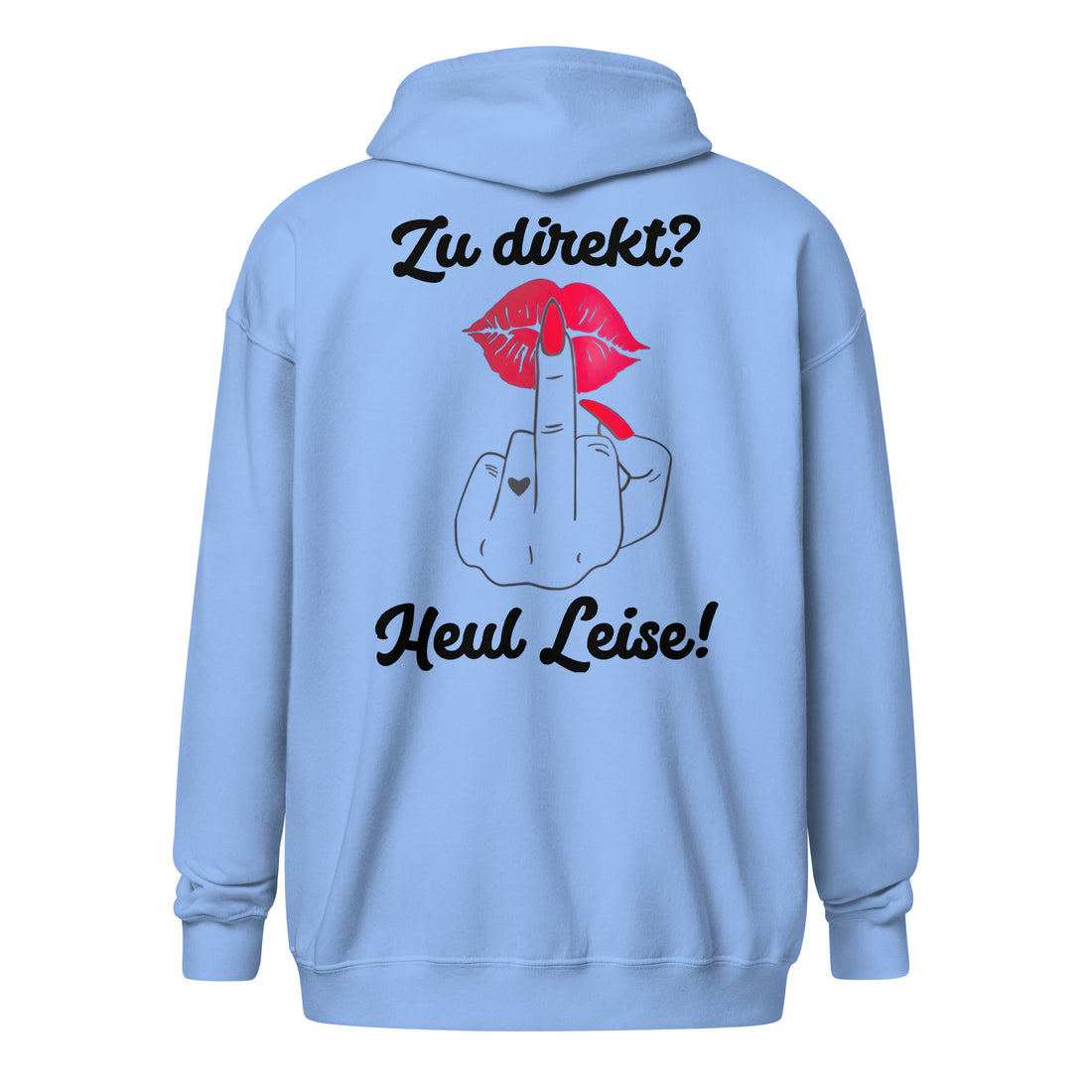 HEUL LEISE KUSS Rückendruck | Premium Zipper Unisex - Kleidung4All